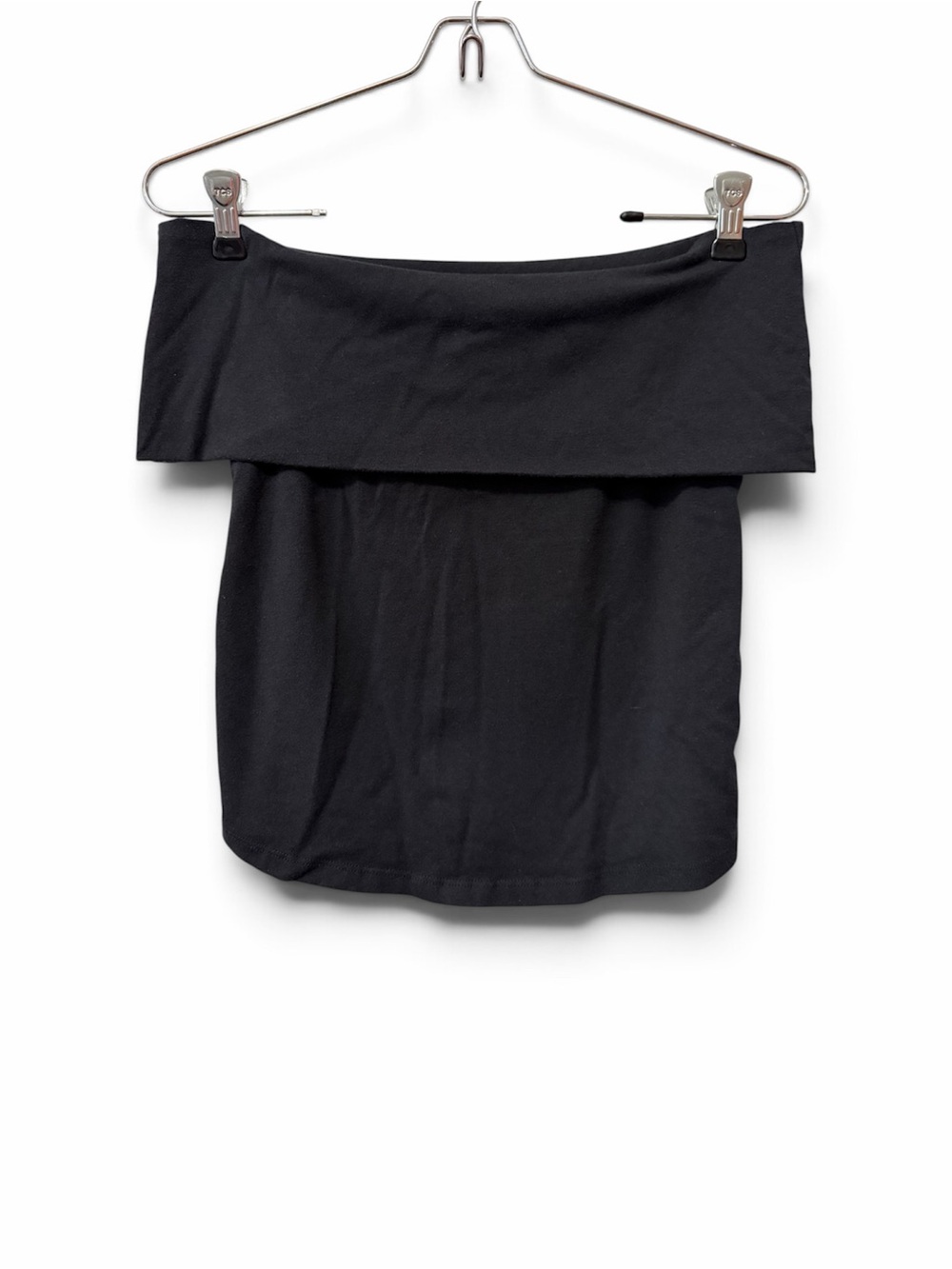 Aerie Off the Shoulder Fold Over Women's Top in Black Size M